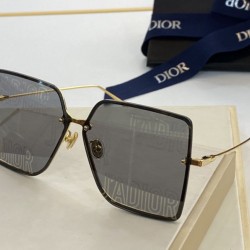 Replica Occhiali da sole quadrati sfumati Dior Grigi
