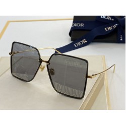 Replica Occhiali da sole quadrati sfumati Dior Grigi