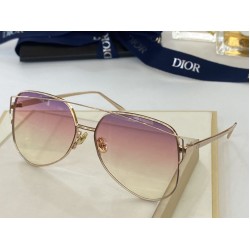 Replica Occhiali da sole quadrati sfumati Dior Diorstellaire Marroni