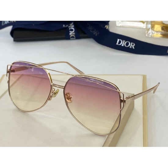 Replica Occhiali da sole quadrati sfumati Dior Diorstellaire Marroni