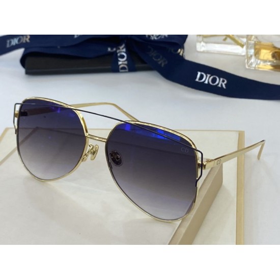 Replica Occhiali da sole quadrati sfumati Dior Diorstellaire Oro / Nero