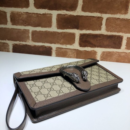 Replica clutch Dionysus GG Supreme 621197 marrone
