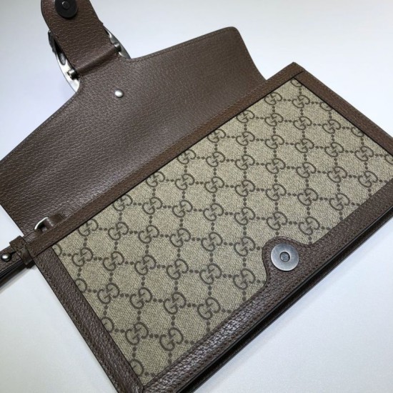 Replica clutch Dionysus GG Supreme 621197 marrone