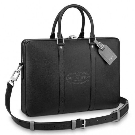 Replica Porte Documents Voyage Taiga Leather M30365