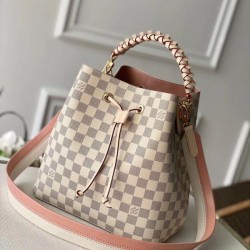 Replica NeoNoe MM con manico intrecciato Damier Azur N40344