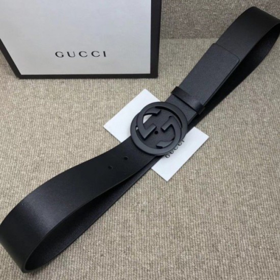 Replica Cintura in pelle con fibbia G doppia incisione 368186