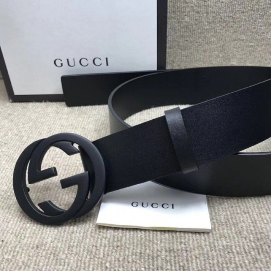 Replica Cintura in pelle con fibbia G doppia incisione 368186