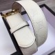 Replica Cintura in pelle Signature bianca 370543