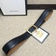 Replica Cintura in pelle Signature nera 403941