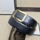 Replica Cintura in pelle Signature nera 403941