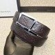 Replica Cintura in pelle Signature marrone 403941