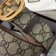 Replica Cintura GG Supreme con fibbia G beige marrone 411924