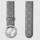 Replica Cintura Signature con fibbia G grigia 411924