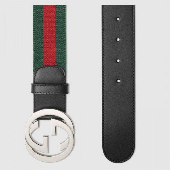 Replica Cintura Web con fibbia G nera 411924