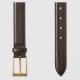 Replica Cintura in pelle con fibbia rettangolare marrone 429028