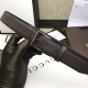 Replica Cintura in pelle con fibbia rettangolare marrone 429028