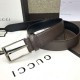 Replica Cintura in pelle con fibbia rettangolare marrone 429028