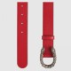 Replica Cintura in pelle con fibbia Dioniso in cristallo rossa 432142 Replica Cintura in pelle con fibbia Dioniso in cristallo rossa 432142