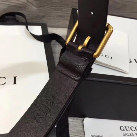 Replica Cintura in pelle con Kingsnake Black 434520