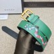 Replica Cintura in pelle con Kingsnake Green 434520