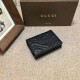 Replica Porta carte GG Marmont in nero 443125