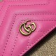 Replica Portacarte GG Marmont in rosa 443125