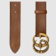 Replica Cintura in pelle con fibbia Double G con cinturino in serpente 458949