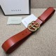 Replica Cintura in pelle con fibbia Double G con cinturino in serpente 458949