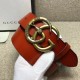 Replica Cintura in pelle con fibbia Double G con cinturino in serpente 458949