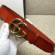 Replica Cintura in pelle con fibbia Double G con cinturino in serpente 458949