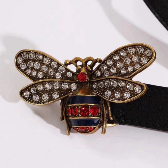 Replica Cintura in pelle Queen Margaret nera 476452