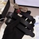 Replica Cintura in pelle Queen Margaret nera 476452