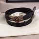 Replica Cintura in pelle Queen Margaret nera 476452