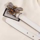Replica Cintura in pelle Queen Margaret bianca 476452