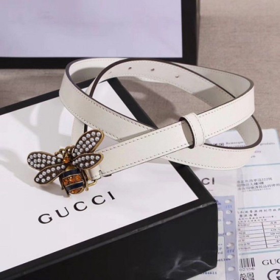 Replica Cintura in pelle Queen Margaret bianca 476452
