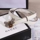 Replica Cintura in pelle Queen Margaret bianca 476452