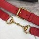 Replica Cintura in pelle con morsetto rosso 488939