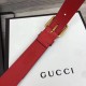 Replica Cintura in pelle con morsetto rosso 488939