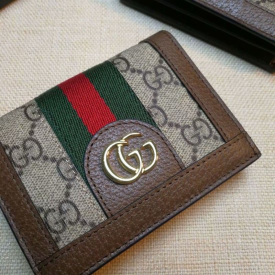 Replica Ophidia GG Card Case 523155 Caffè