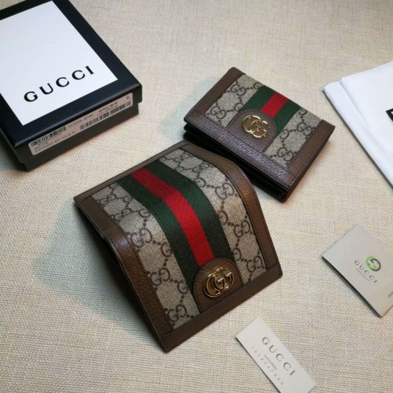 Replica Ophidia GG Card Case 523155 Caffè