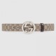 Replica Cintura GG Supreme con fibbia G beige marrone 411924