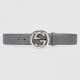 Replica Cintura Signature con fibbia G grigia 411924