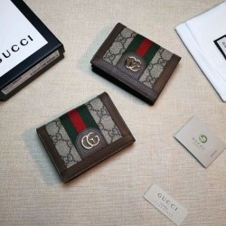 Replica Ophidia GG Card Case 523155 Caffè