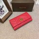Replica Portafoglio GG Marmont continental rosso 443436