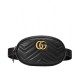 Replica GG Marmont Matelasse Cinturino in pelle 476434 Nero