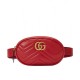 Replica GG Marmont Matelasse Cinturino in pelle 476434 Rosso