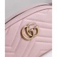 Replica GG Marmont Matelasse Cinturino in pelle 476434 Rosa