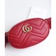 Replica GG Marmont Matelasse Cinturino in pelle 476434 Rosso