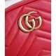 Replica GG Marmont Matelasse Cinturino in pelle 476434 Rosso