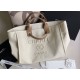 Replica Borsa shopping Deauville con logo Pearl A66941 Beige